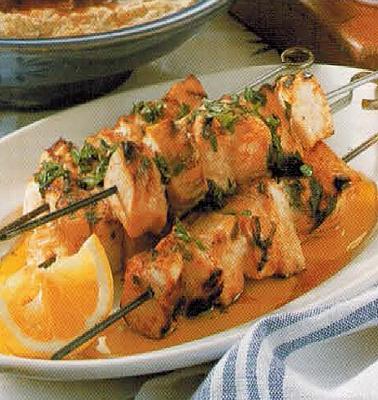 British Skewered Swordfish BBQ Grill