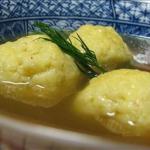 Israeli/Jewish Ashkenazic Chicken Soup and Matzo Balls with Fresh Dill Soup