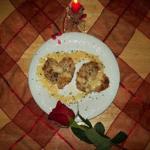Australian Sauteed Risotto Cake with Capers and Parmesan Sauce Dessert
